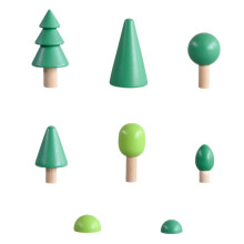 Set Legno Forma Educativo Impilare