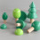 Set Legno Forma Educativo Impilare 11