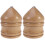 2Pz Top in Legno Per Bambini Sicuro Marrone 2