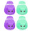 4 Bastoni Con Design Sorridente Per 1