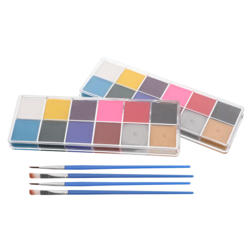 4 Scatole Pittura Per A Base D'Acqua Con 12 2
