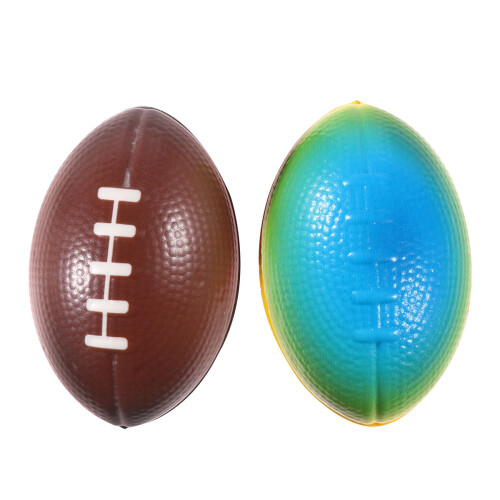 10 Palloni Rugby 9 Cm In PU Elastici