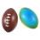 10 Palloni Rugby 9 Cm In PU Elastici 8