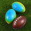 10 Palloni Rugby 9 Cm In PU Elastici 11