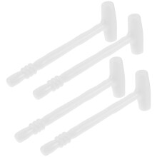 12Pcs Small Plastic Hammer Toy Smooth Surface Assemble Tool for Games