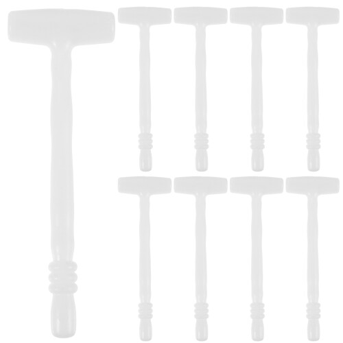 12Pcs Small Plastic Hammer Toy Smooth Surface Assemble Tool for Games 2