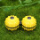 1 Stuks Eéndelig Balls Plastic Gele Drukverlaging 6