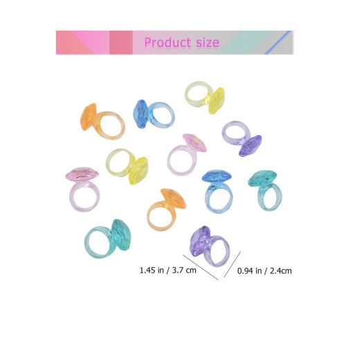 74 Anello Da Te In Acrilico Colorato Per Bambini 1