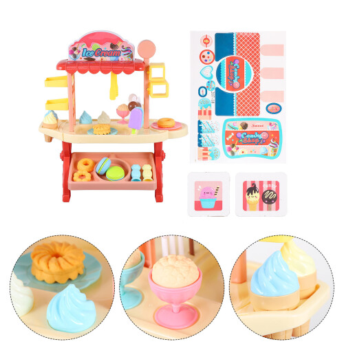 Set Giocattoli Carretto Gelato Mini Cibo Per Bambini 2