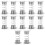 12 Stuks Ornament Basis Gelukskat Pop Schommeling 10
