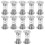 12 Stuks Ornament Basis Gelukskat Pop Schommeling 3