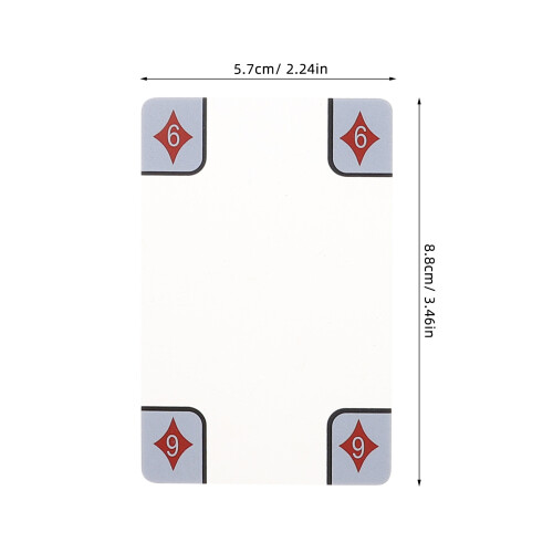 1 Set Transparante Speelkaarten Matte Afwerking Waterdichte Plastic 1