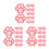 36 Pezzi Cancellini A Artigli In Silicone Con 6