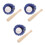 3Set Set Miniature Baseball in Legno E PU Pelle Per Scenari E Giochi 8