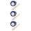 3Set Set Miniature Baseball in Legno E PU Pelle Per Scenari E Giochi 9