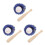3Set Set Miniature Baseball in Legno E PU Pelle Per Scenari E Giochi 7
