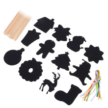 3 Sets Kerst Themed Kraskaartjes Educatief Speelgoed Party Favors