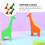 4Pcs Kids Shakers Giraffe Shaped Maracas Percussion Instruments 8
