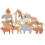 Conjunto De Blocos Animais Portáteis Para Empilhar 3