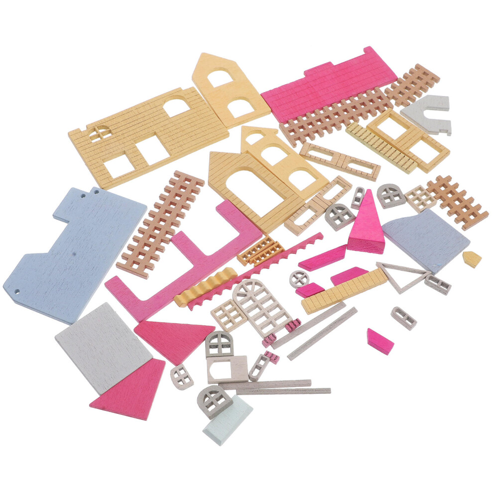 Diy Mini Ozdoba Mikro Krajobraz Europejski Styl Drewniany-image