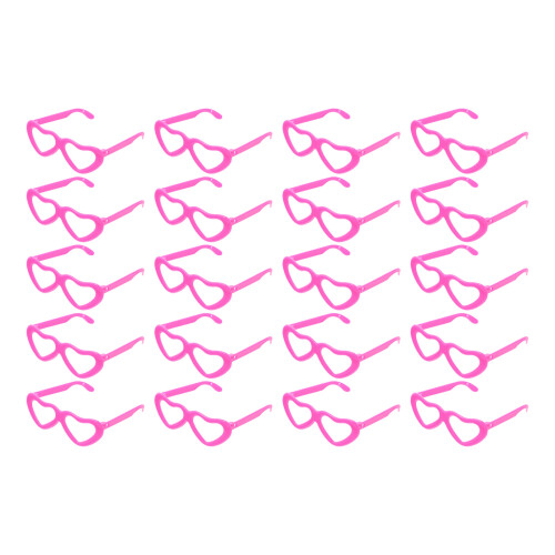 40 Peças Óculos Decorativos De Para Rosa