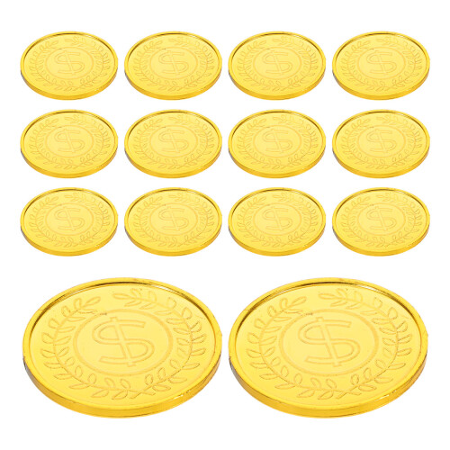 800 Moedas Douradas De Pirata Plástico Para Brincadeiras E 2