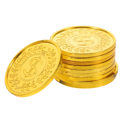 800 Moedas Douradas De Pirata Plástico Para Brincadeiras E 1