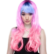 Wig Ondulada Longa Cacheada Para Mulheres E
