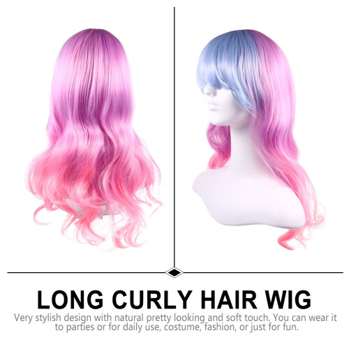 Wig Ondulada Longa Cacheada Para Mulheres E 2