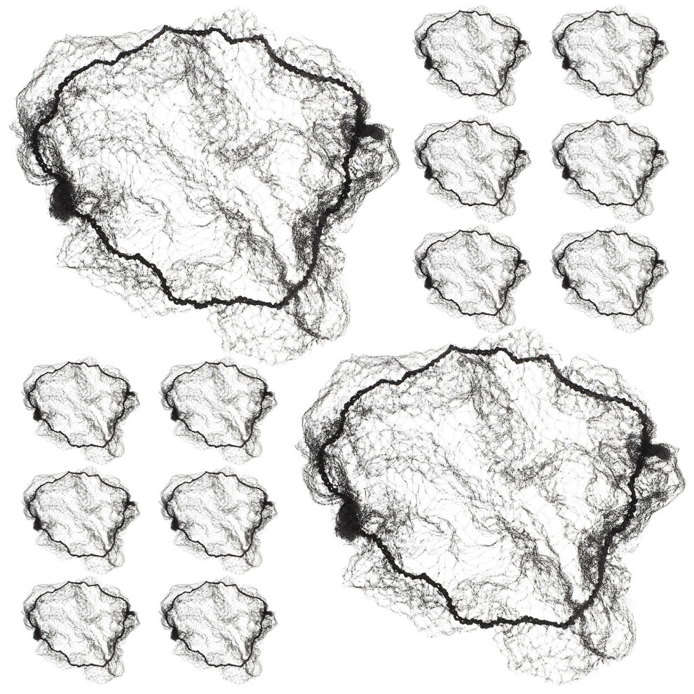 60 Sztuk Miniatury Siatek Na WłOsy Lalek – Przezroczyste Elastyczne-image