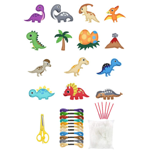 Conjunto De De Dinossauros Resistentes Para Crianças