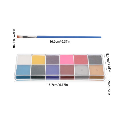 2 De Tinta Facial Com 12 Cores À Base De Para 2