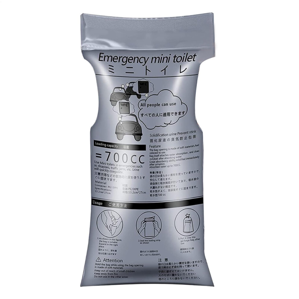 Urine Bags For Men 700ml Unisex Urine Bag Leak Proof Compact Travel Camping Hiking Rock Climbing Motion Sickness-image-OPC-PNFGVTW-NEW
