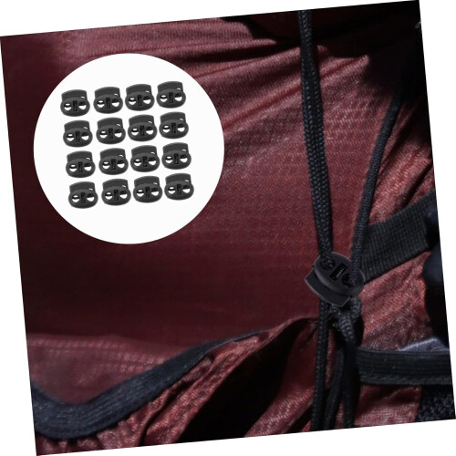 Cord Locks 200Pack Plastic Drawstring Adjustable Fastener Slider Toggle Spring Buckle 1