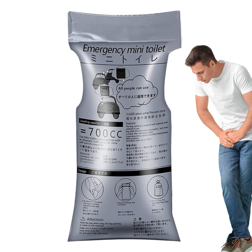 Urine Bags for Women, 700ml Capacity, Unisex Portable Leakproof Pee Bag for Men Women Children, Rock Climbing Hiking