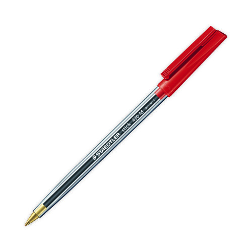 Staedtler Staedtler Stick 430 Ballpoint Pen Medium Red (10 Pack)