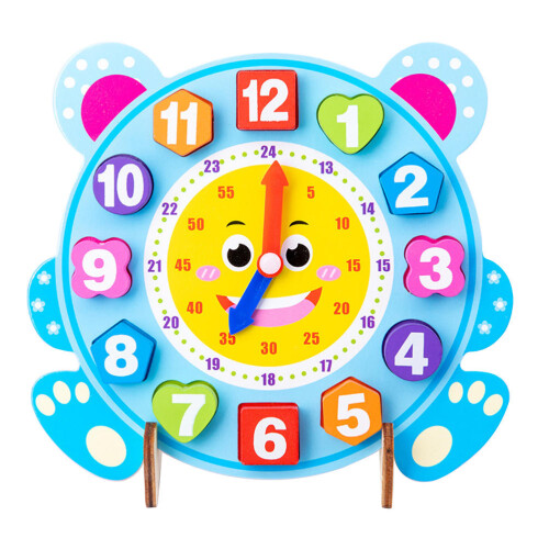 Conjunto De Brinquedo Educativo Com Blocos De Relógio 1