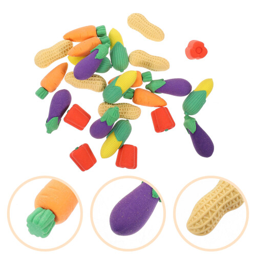 25 Gemüseform Radiergummis Für Und Kinder 2