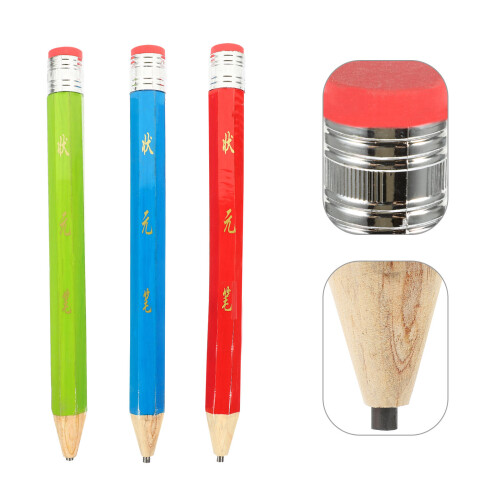 3Pcs Lápis De Extra Octogonal Para Crianças 2
