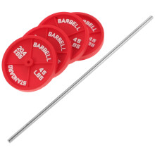 4 Stuks Mini Halters Poppenhuisaccessoires Rood Voor Gymdecoratie