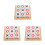 3Sets Ox Kinderschaakspel Hout Multifunctioneel Educatief 10