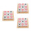 3Sets Ox Kinderschaakspel Hout Multifunctioneel Educatief 8
