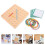 2 Sets Geoboard Geometric Shape Puzzle Peg Wood Board 11
