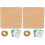 2 Sets Geoboard Geometric Shape Puzzle Peg Wood Board 4