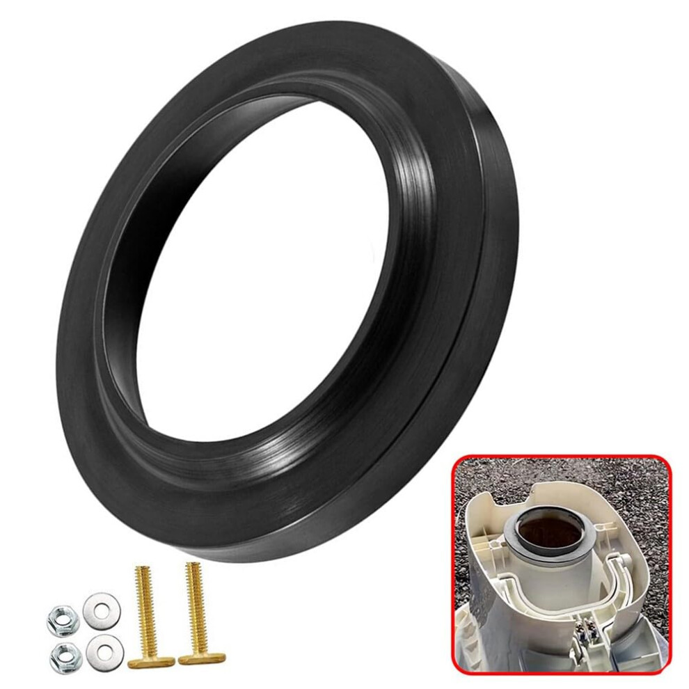 12524 Rv Toilet Seal Kit Waste Flush Ball Replacement Rubber Gasket Brass Bolts Black For Thetford 9067246134891