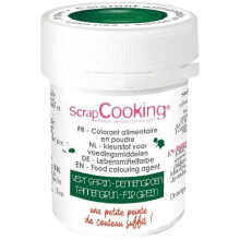 Lebensmittelfarbstoff in Pulverform - SCRAPCOOKING - Glas 5g - Tannengrün