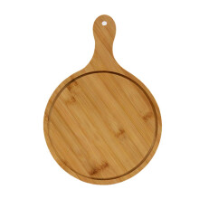 Bamboo Wood Pizza Board With Handle For Cutting Bread Cake Sushi Round Cutting Board 6/8/10/12/13 Inch