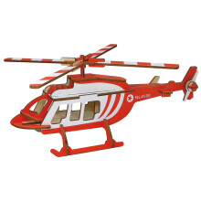 Rood Educatief Speelgoed 3D Helikopter Decor