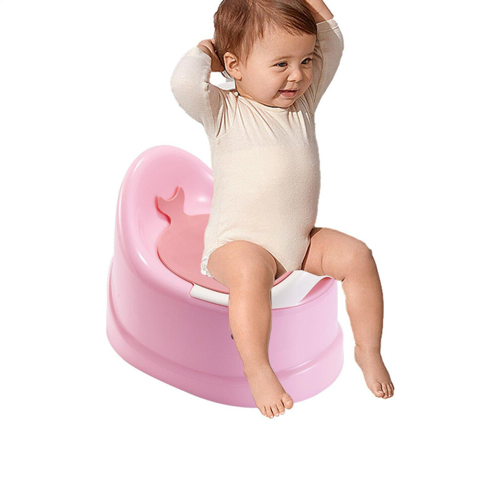 Children Potty Chair Anti Splashing Cover Travel Potty For Kids Training Toilet For Road Trips Camping Home Pink