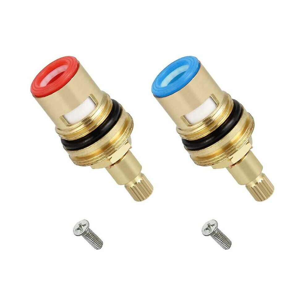Durable Faucet Repair Essentials, Solid Screw Provided Ensures Secure Fit, Quarter Turn Faucet Cartridge Offers Smooth Operation For Basin Faucets, 2P 9135470824441